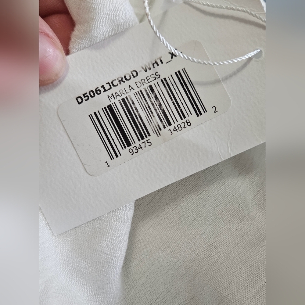 Dippin Daisy’s Marla Dress White Cutout Tie Front Mini Dress NWT XL - Picture 8 of 16